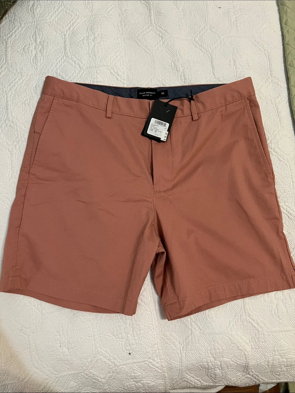 Club Monaco Men’s 300 pink rose Shorts size 33